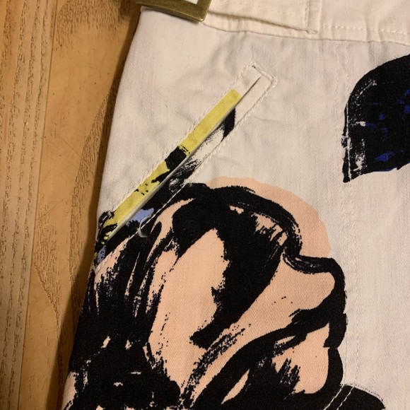 Anthropologie Maeve Denim Floral Skirt - Size 6 - Picture 2 of 5